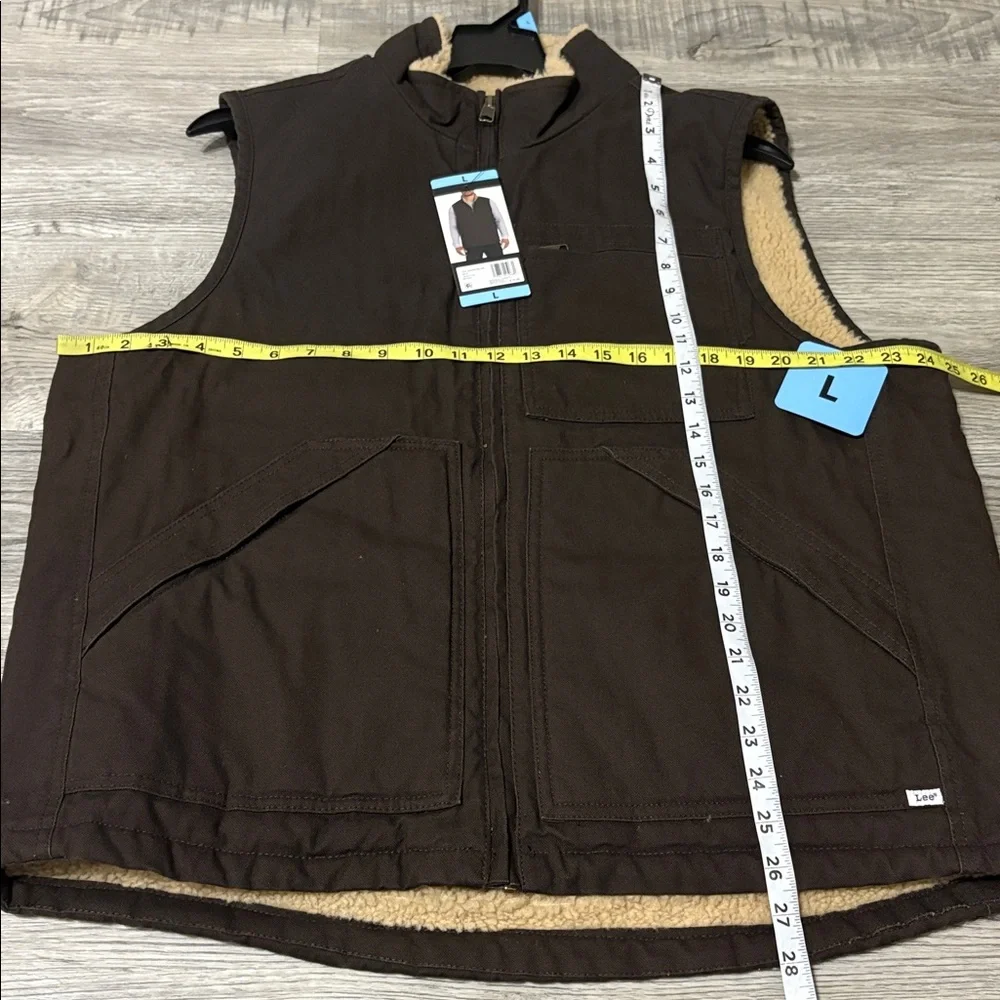 LEE sherpa lined workwear vest